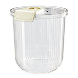 Rice Container Clear Rice Storage Bin Airtight Rice Bucket for Dry Food Grain Flour Soybean Kitchen Pantry Countertop 11kg 27.5x31x20cm / 10.8x12.2x7.9in