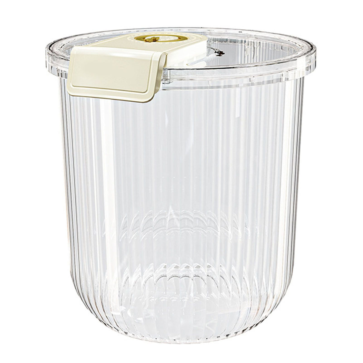 Rice Container Clear Rice Storage Bin Airtight Rice Bucket for Dry Food Grain Flour Soybean Kitchen Pantry Countertop 11kg 27.5x31x20cm / 10.8x12.2x7.9in