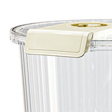 Rice Container Clear Rice Storage Bin Airtight Rice Bucket for Dry Food Grain Flour Soybean Kitchen Pantry Countertop 11kg 27.5x31x20cm / 10.8x12.2x7.9in