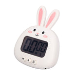 Cartoon Digital Timer ABS Portable Lightweight Simple To Use Cute Cartoon Timer for Kitchen Cooking White Rabbit - Extra Image