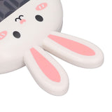Cartoon Digital Timer ABS Portable Lightweight Simple To Use Cute Cartoon Timer for Kitchen Cooking White Rabbit