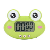 Cartoon Digital Timer ABS Portable Lightweight Simple To Use Cute Cartoon Timer for Kitchen Cooking Green Frog