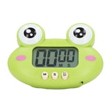 Cartoon Digital Timer ABS Portable Lightweight Simple To Use Cute Cartoon Timer for Kitchen Cooking Green Frog - Top-Down View