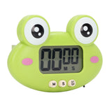 Cartoon Digital Timer ABS Portable Lightweight Simple To Use Cute Cartoon Timer for Kitchen Cooking Green Frog