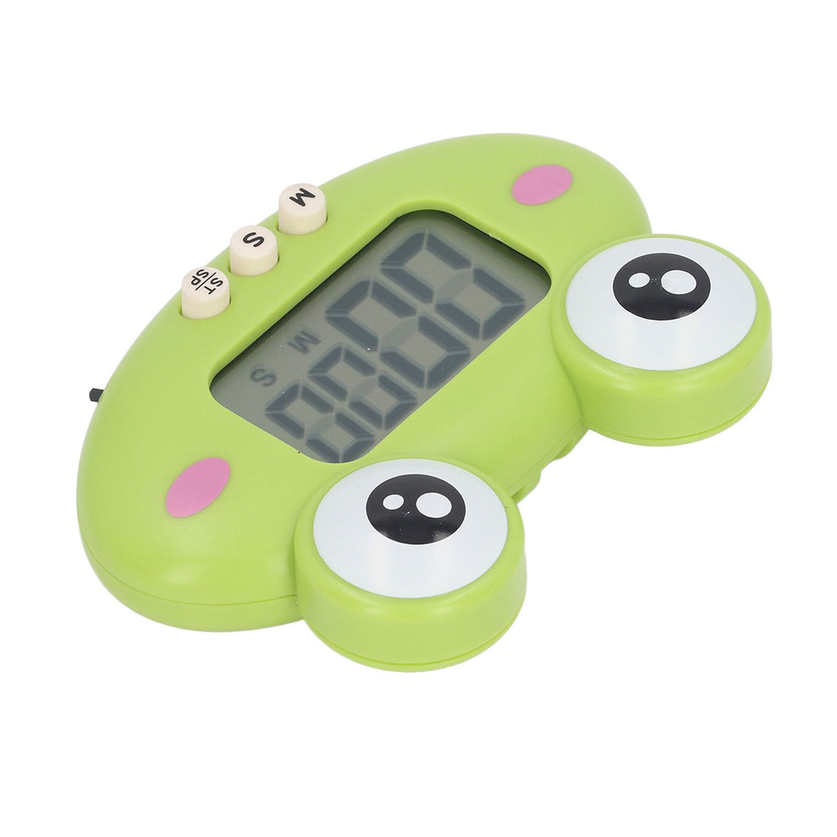 Cartoon Digital Timer ABS Portable Lightweight Simple To Use Cute Cartoon Timer for Kitchen Cooking Green Frog