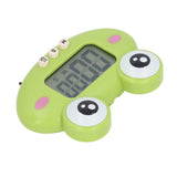 Cartoon Digital Timer ABS Portable Lightweight Simple To Use Cute Cartoon Timer for Kitchen Cooking Green Frog - Close-Up Angle