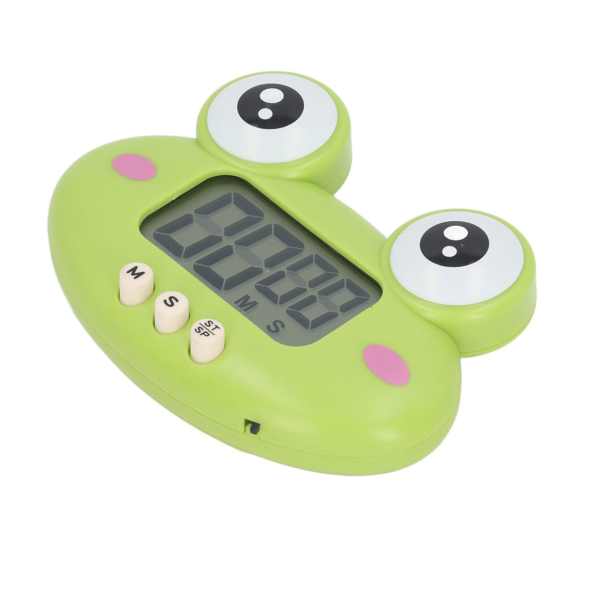 Cartoon Digital Timer ABS Portable Lightweight Simple To Use Cute Cartoon Timer for Kitchen Cooking Green Frog