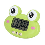 Cartoon Digital Timer ABS Portable Lightweight Simple To Use Cute Cartoon Timer for Kitchen Cooking Green Frog - Extra Image
