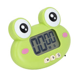 Cartoon Digital Timer ABS Portable Lightweight Simple To Use Cute Cartoon Timer for Kitchen Cooking Green Frog