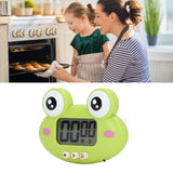 Cartoon Digital Timer ABS Portable Lightweight Simple To Use Cute Cartoon Timer for Kitchen Cooking Green Frog