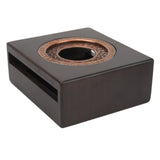 Bamboo Teapot Warmer Rapid Heating Traditional Save Energy Bamboo Tea Warmer Base for Teaware Accessories - Top-Down View