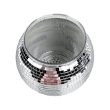 Disco Ball Ice Bucket Plastic Large Capacity Party Drink Bucket for Beer Cocktail Wine Silver
