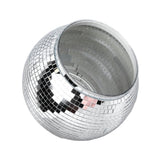 Disco Ball Ice Bucket Plastic Large Capacity Party Drink Bucket for Beer Cocktail Wine Silver - Rear View