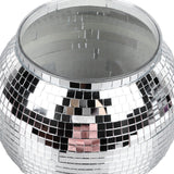 Disco Ball Ice Bucket Plastic Large Capacity Party Drink Bucket for Beer Cocktail Wine Silver