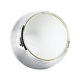 Ball Ice Bucket Plastic Beverage Tub Mirror Party Decor Bucket for Wine Cold Drinks Milky White Gold Edges