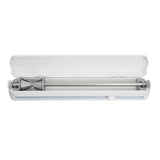 Plastic Wrap Dispenser with Slide Cutter Smooth Cutting Adjustable Reusable Cling Film Dispenser for Tin Foil S 37x6.5cm - Close-Up Angle