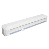 Plastic Wrap Dispenser with Slide Cutter Smooth Cutting Adjustable Reusable Cling Film Dispenser for Tin Foil M 38.5x7.5cm - Side View