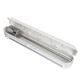 Plastic Wrap Dispenser with Slide Cutter Smooth Cutting Adjustable Reusable Cling Film Dispenser for Tin Foil M 38.5x7.5cm - Low Angle