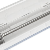 Plastic Wrap Dispenser with Slide Cutter Smooth Cutting Adjustable Reusable Cling Film Dispenser for Tin Foil M 38.5x7.5cm