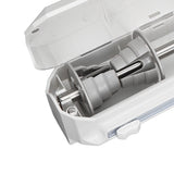 Plastic Wrap Dispenser with Slide Cutter Smooth Cutting Adjustable Reusable Cling Film Dispenser for Tin Foil M 38.5x7.5cm
