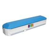 Plastic Wrap Dispenser with Slide Cutter Smooth Cutting Adjustable Reusable Cling Film Dispenser for Tin Foil L 38x9.8cm