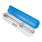 Plastic Wrap Dispenser with Slide Cutter Smooth Cutting Adjustable Reusable Cling Film Dispenser for Tin Foil L 38x9.8cm - Top-Down View