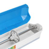 Plastic Wrap Dispenser with Slide Cutter Smooth Cutting Adjustable Reusable Cling Film Dispenser for Tin Foil L 38x9.8cm