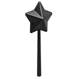 Salt and Pepper Shaker Wand Plastic Cute Practical Pentagram Shape Salt Dispenser Black - Side View