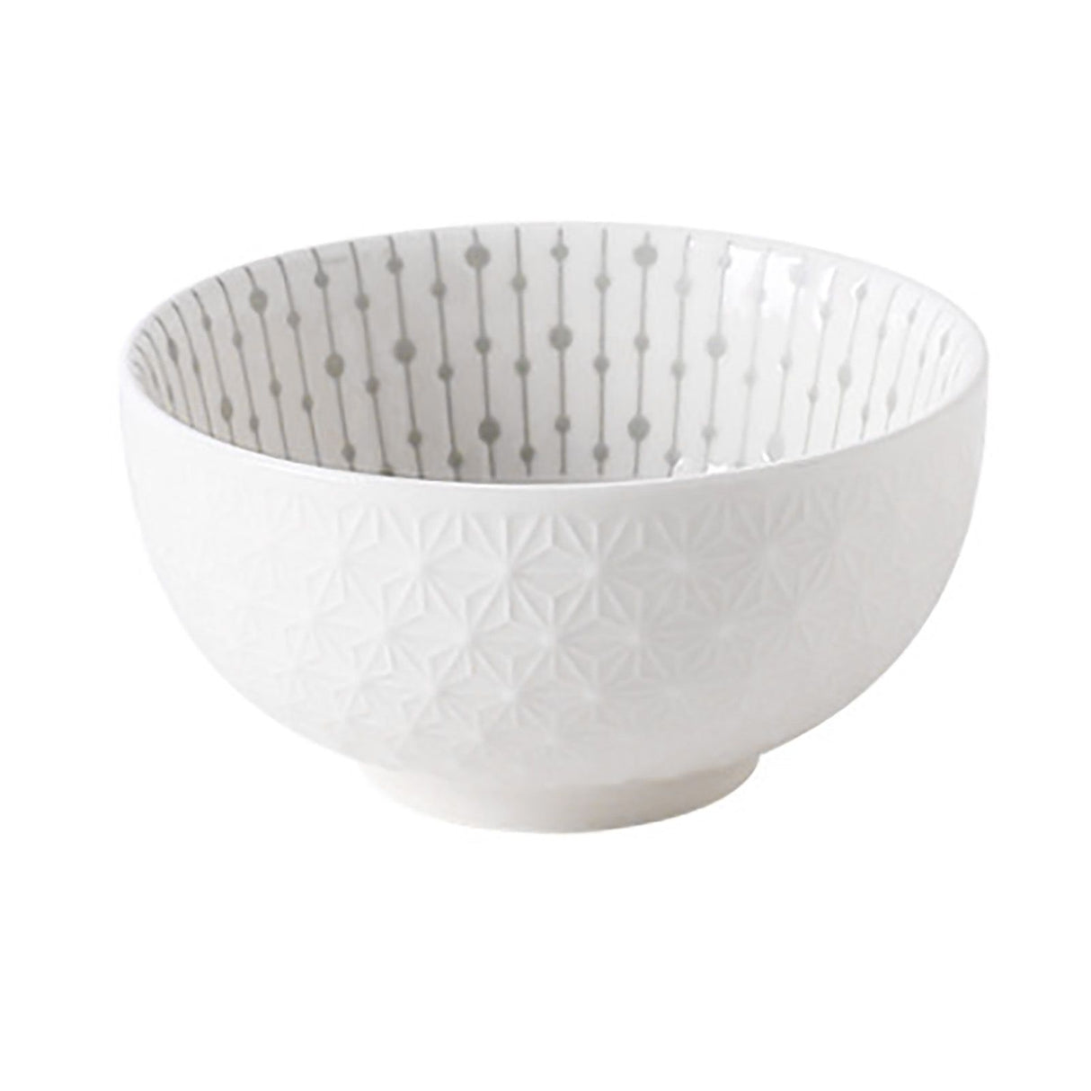 Soup Bowl 4.5in Small Bowl Ceramic Embossment Underglaze Color Minimalist Easy Clean Serving Bowl for Kitchen Home