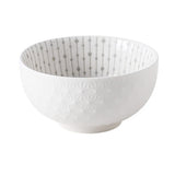 Soup Bowl 4.5in Small Bowl Ceramic Embossment Underglaze Color Minimalist Easy Clean Serving Bowl for Kitchen Home