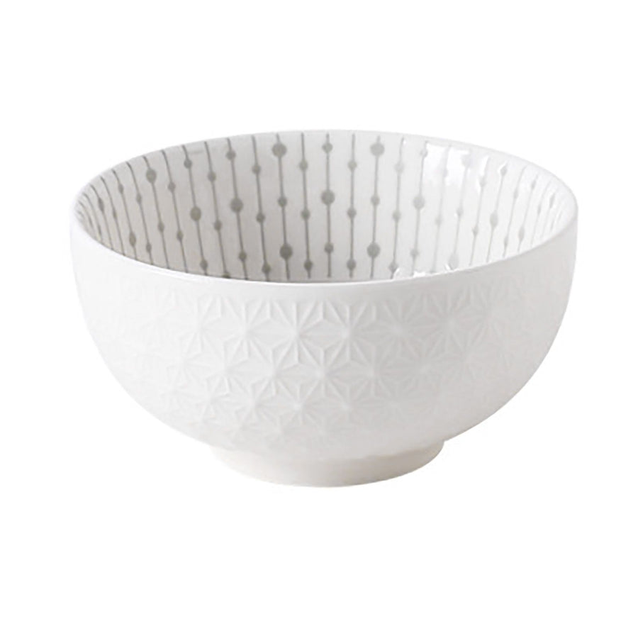 Soup Bowl 4.5in Small Bowl Ceramic Embossment Underglaze Color Minimalist Easy Clean Serving Bowl for Kitchen Home