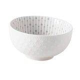 Soup Bowl 4.5in Small Bowl Ceramic Embossment Underglaze Color Minimalist Easy Clean Serving Bowl for Kitchen Home