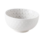 Soup Bowl 4.5in Small Bowl Ceramic Embossment Underglaze Color Minimalist Easy Clean Serving Bowl for Kitchen Home