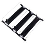38cm Drink Organizer for Fridge Automatic Pusher Glide 12oz 16oz 20oz Soda Dispenser for Fridge Width Adjustable E Shaped 38cm Black