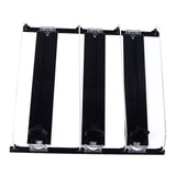 38cm Drink Organizer for Fridge Automatic Pusher Glide 12oz 16oz 20oz Soda Dispenser for Fridge Width Adjustable E Shaped 38cm Black