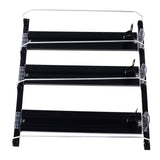 38cm Drink Organizer for Fridge Automatic Pusher Glide 12oz 16oz 20oz Soda Dispenser for Fridge Width Adjustable E Shaped 38cm Black - Extra Image