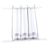 38cm Drink Organizer for Fridge Automatic Pusher Glide 12oz 16oz 20oz Soda Dispenser for Fridge Width Adjustable E Shaped 38cm White - 45-Degree Angle