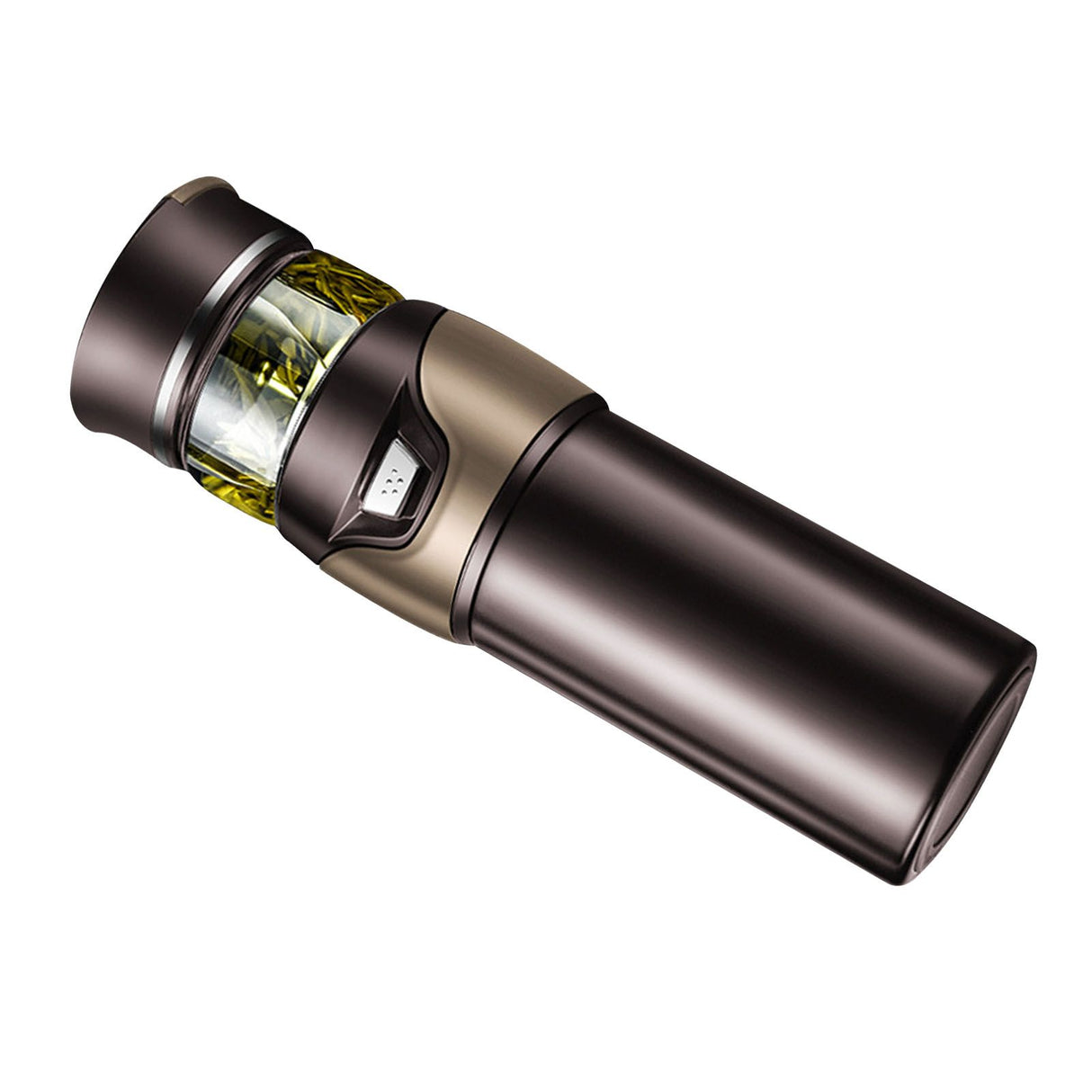 Tea Bottle with Infuser Tea Tumbler Stainless Steel Double Layer Insulated Cup for Men Daily Office Home Brown