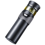 Tea Bottle with Infuser Tea Tumbler Stainless Steel Double Layer Insulated Cup for Men Daily Office Home Grey - Top-Down View