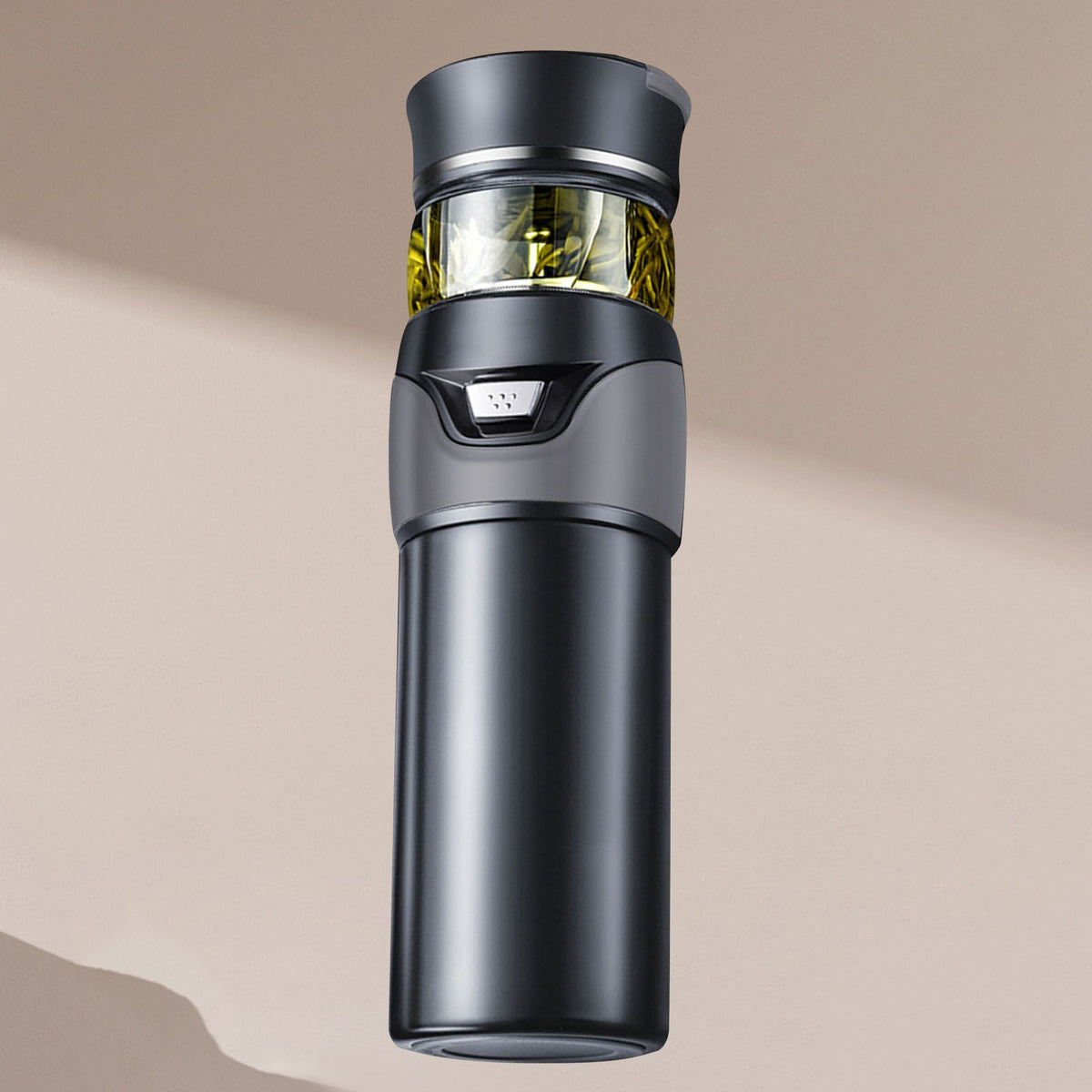 Tea Bottle with Infuser Tea Tumbler Stainless Steel Double Layer Insulated Cup for Men Daily Office Home Grey