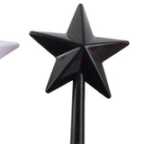 3Pcs Magical Salt Pepper Shakers Star Shaped Magic Wand Salt Pepper Shakers Magic Stick Refillable Seasonings Spices Dispenser Pink Black White