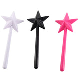 3Pcs Magical Salt Pepper Shakers Star Shaped Magic Wand Salt Pepper Shakers Magic Stick Refillable Seasonings Spices Dispenser Pink Black White