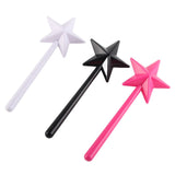 3Pcs Magical Salt Pepper Shakers Star Shaped Magic Wand Salt Pepper Shakers Magic Stick Refillable Seasonings Spices Dispenser Pink Black White - Extra Image