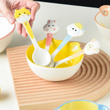 Kids Bowl Ceramic Cute Cartoon Animal Shape Rice Bowls Reusable Dinner Tableware for Serving Soup Cereal Pasta Ice Cream Cat