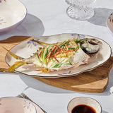 5in Beautiful Ceramic Bowl Purple Exquisite Ceramic Soup Bowls for Salad Pasta Rice Dessert - Extra Image