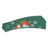 50PCS Coffee Cup Sleeves Disposable Paper Cup Sleeves Hot Drink Holder for Halloween Christmas Chocolate Cold Beverage Green