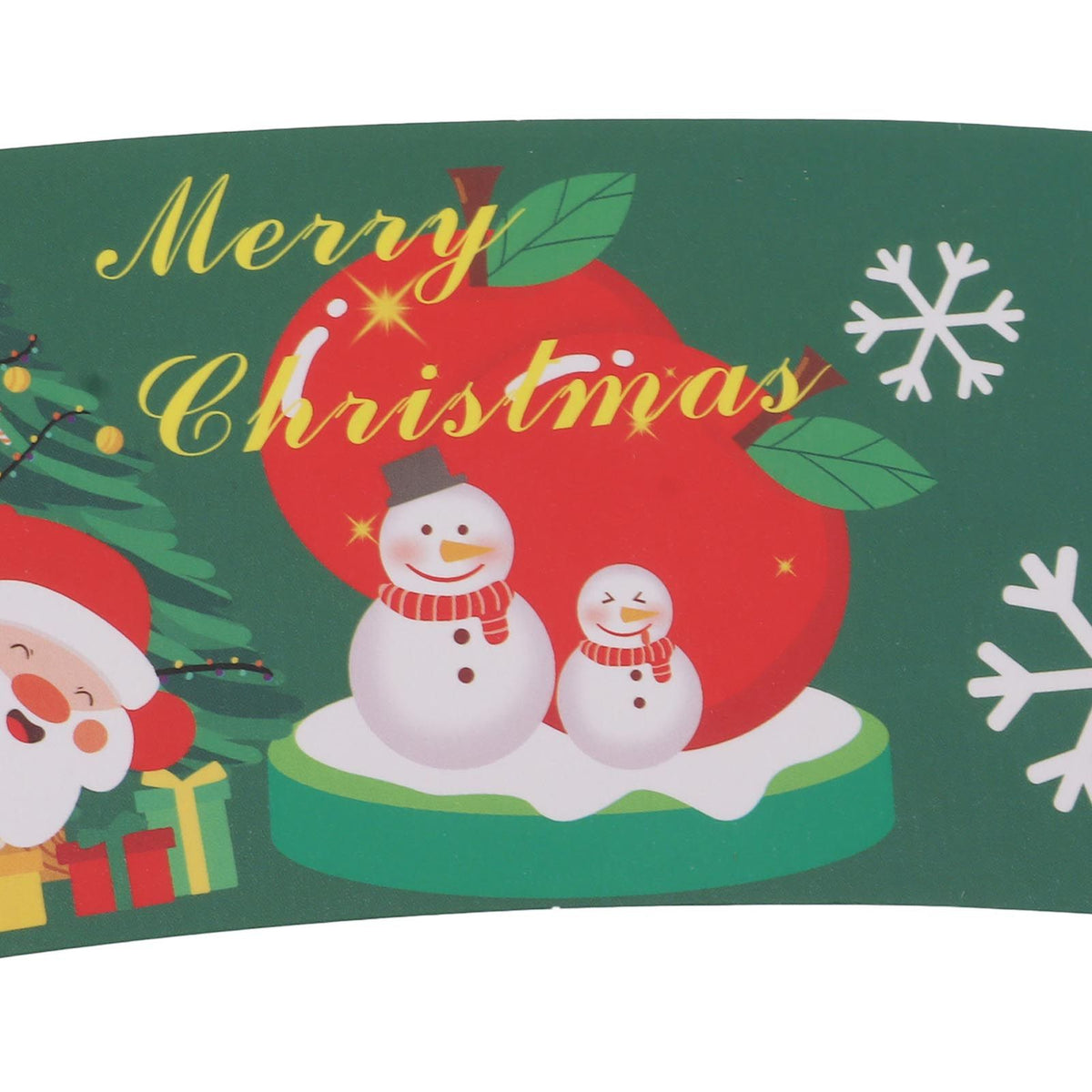 50PCS Coffee Cup Sleeves Disposable Paper Cup Sleeves Hot Drink Holder for Halloween Christmas Chocolate Cold Beverage Green