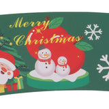 50PCS Coffee Cup Sleeves Disposable Paper Cup Sleeves Hot Drink Holder for Halloween Christmas Chocolate Cold Beverage Green - Extra Image