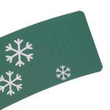 50PCS Coffee Cup Sleeves Disposable Paper Cup Sleeves Hot Drink Holder for Halloween Christmas Chocolate Cold Beverage Green - Extra Image