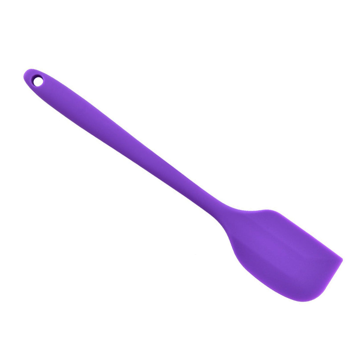 Silicone Spatula Food Grade High Heat Resistant Non Stick Spatula Kitchen Utensils Cookware for Cooking Baking Purple